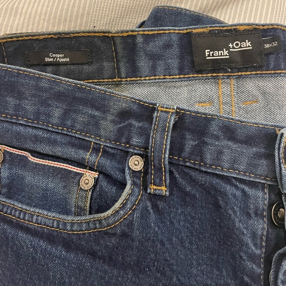 Frank + Oak Cooper Slim Jeans - 30 x 32 - Navy - Picture 5 of 5